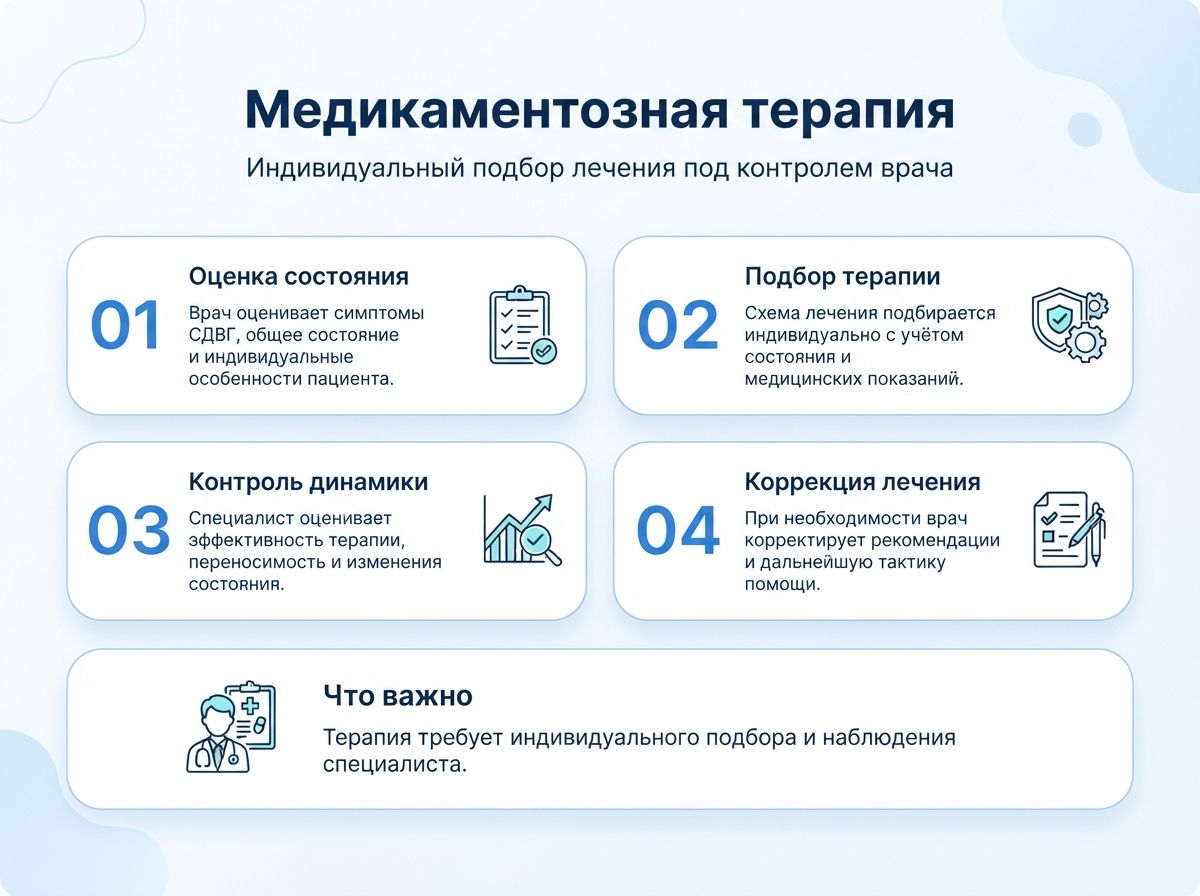 Лечение СДВГ в Яровом у детей и взрослыхинфографика